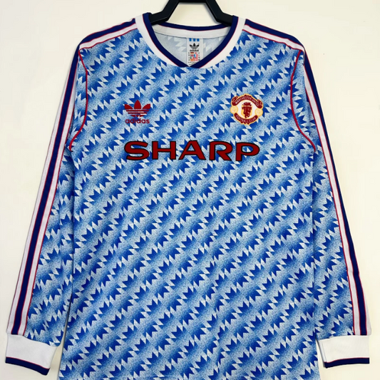 Manchester United 1990/92 Away Retro Jersey #7 David Beckham Soccer Shirt