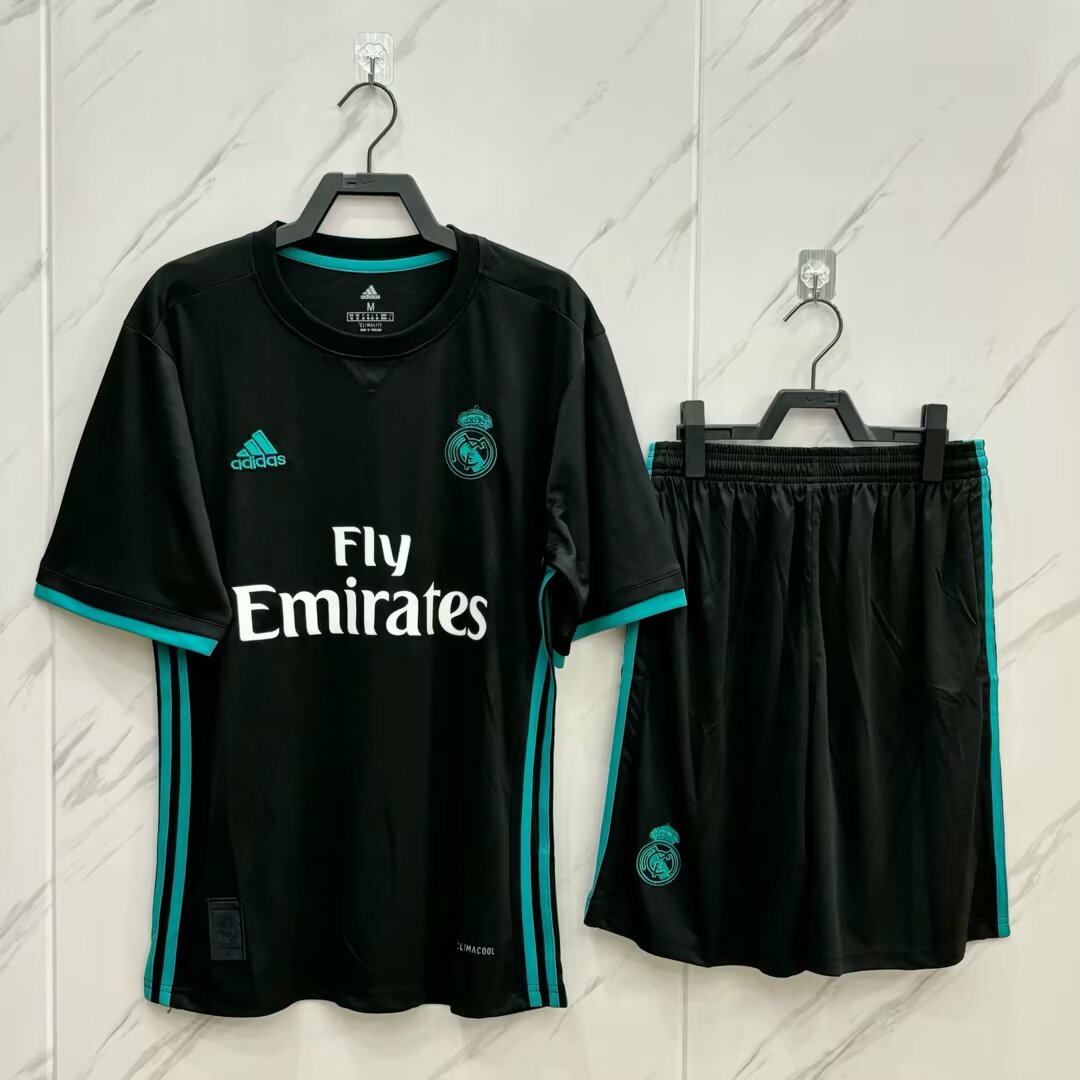 2017-18 Real Madrid Retro Black Football Jersey – Fan Shirt