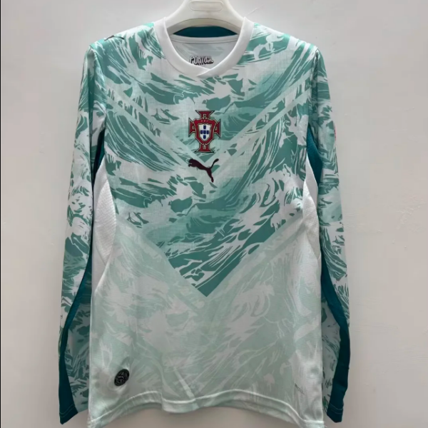 2026-27 2026-27 PORTUGAL LONG SLEEVE JERSEY FAN VERSION RONALDO/LEÃO COMPATIBLE