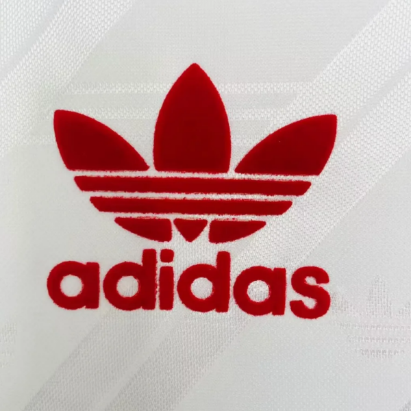 86-88Manchester United Retro Jersey George Best #11 Vintage Away White/Red Soccer Shirt