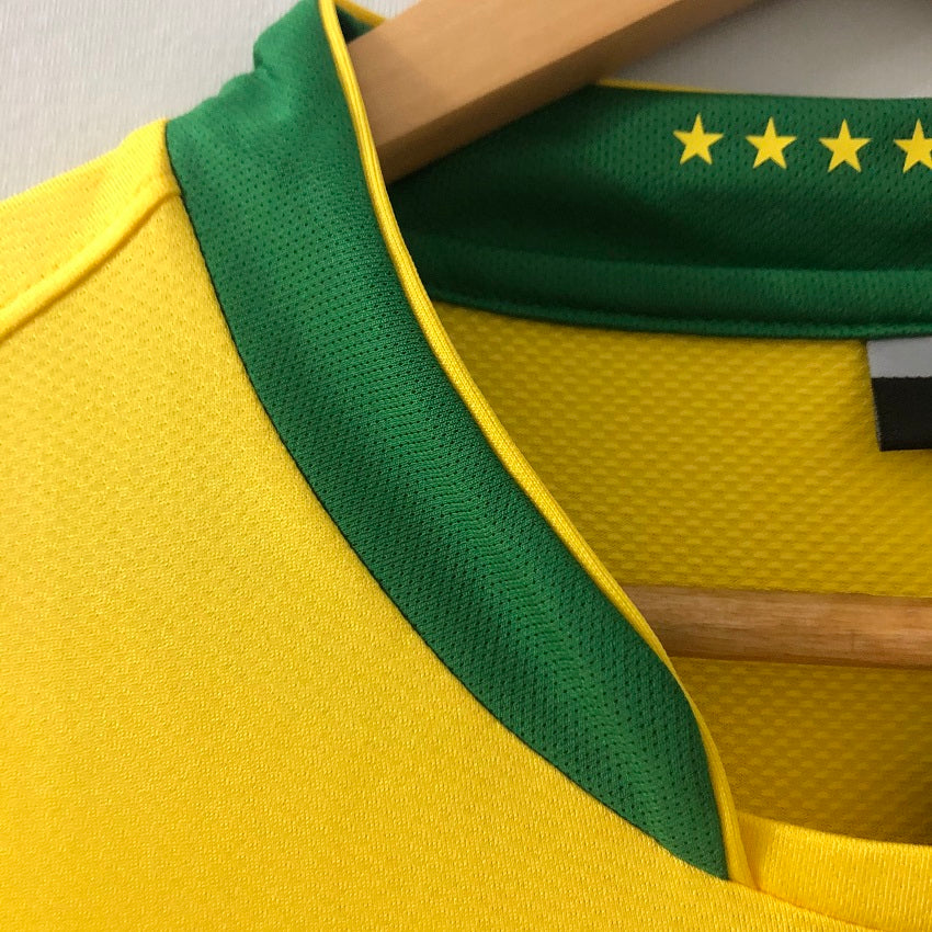 06 Brazil World Cup Home Retro Soccer Jersey | KAKA RONALDO #9 | Men's Football Shirt
