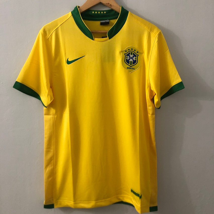 06 Brazil World Cup Home Retro Soccer Jersey | KAKA RONALDO #9 | Men's Football Shirt
