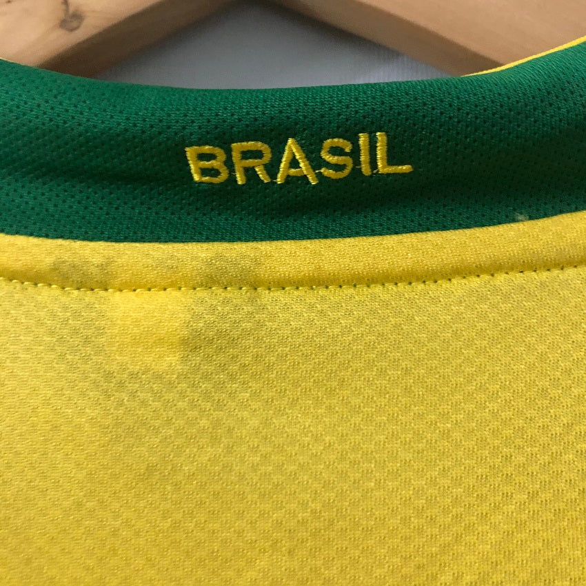 06 Brazil World Cup Home Retro Soccer Jersey | KAKA RONALDO #9 | Men's Football Shirt