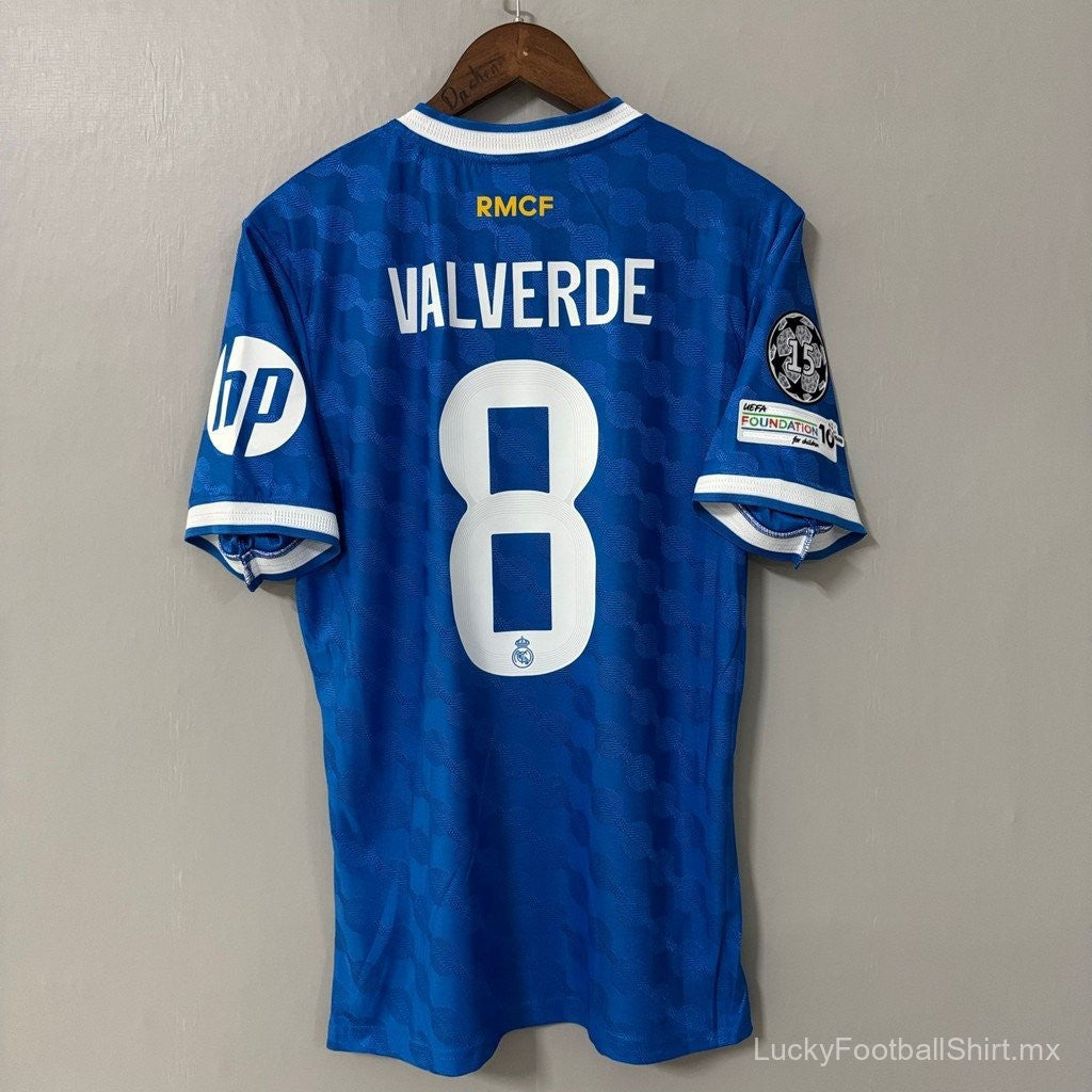 2025-2026 Real Madrid Second Away Soccer Jersey | Valverde #8 | Men's Football Shirt